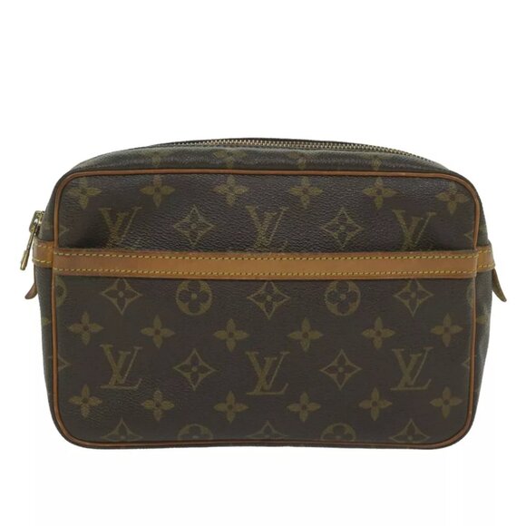 AUTHENTICITY GUARANTEED LOUIS VUITTON Monogram Compiegne Clutch Bag - Picture 1 of 16